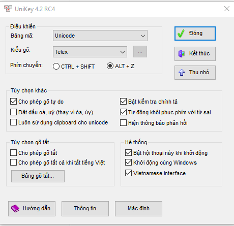 Windows Vietnamese UniKey Setup 2